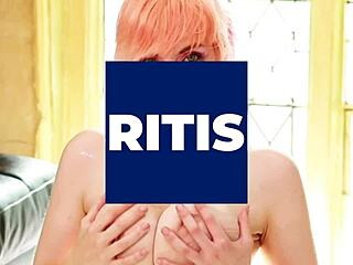 Posh redhead teen masturbates and plays with spit in taboo old-young scene