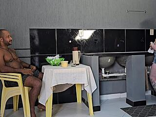 Fucking my friend's husband while she buys milk