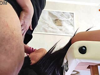 Wife shares double blowjob with cum in mouth