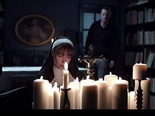 Russian Redhead Nun Frozen in Blasphemous Doll Play