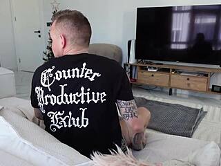 I Stopped My Beautiful Stepsister From Her Morning Exercises To Talk.