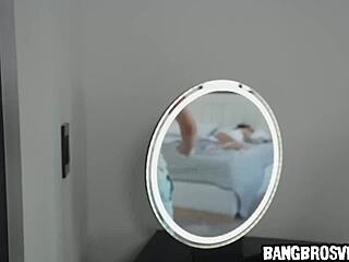 making xvideos booty content with big ass cowgirl and fingering in shower