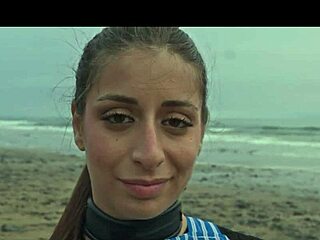 Rough domination on beach!