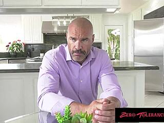 Asian babe covers in whipping cream and gets fucked bent over.