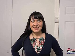 busty brunette coed victoria gives a blowjob and then gets fucked hard