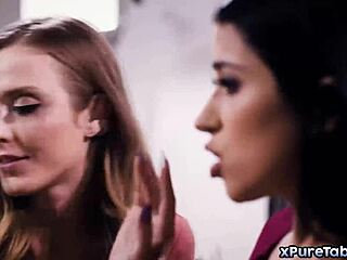 Charles Dera Starts Epic Threesome With Two Wives Kissing, Ends In Cum Facial