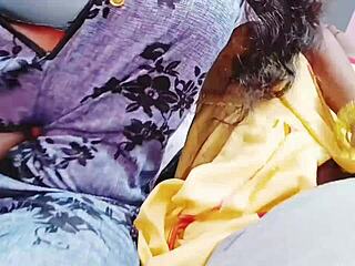 Indian bhabi cheats with husband's friend in bedroom, dirty talks 😈