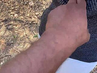 Indian girl with big ass fucked by big dick in jungle