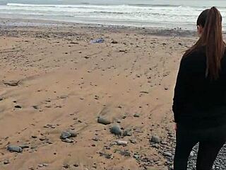 Rough domination on beach!