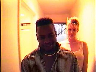 I love how her big tits bounce in doggystyle with black cock