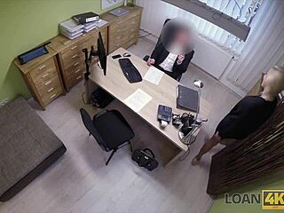 Poor Czech Teen Karol Trades Sex for Car Loan from Agent.