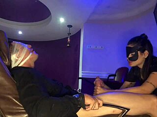 Hey, check out this dominatrix giving secret blowjobs