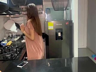 I fuck the maid in the kitchen