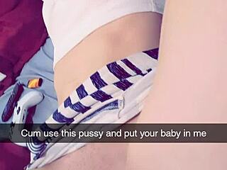 Did the cheating wife milf get bred on selfie?