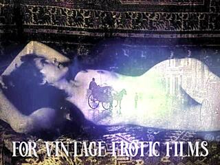 Dark lantern presents retro hairy pussy with natural tits! 😘