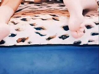 Watch this milf do double masturbation and doggy style