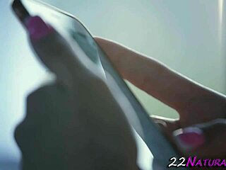 gorgeous teen hottie gives handjob to big cock 😍