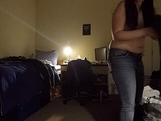 Busty milf caught on cam, spying on her curvy body. Drop a comment if you like!