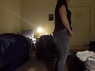 Busty milf caught on cam, spying on her curvy body. Drop a comment if you like!