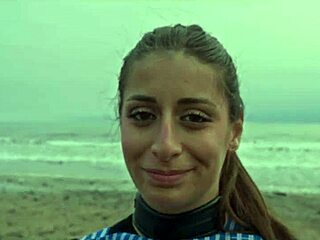 Rough domination on beach!