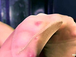 beautiful mistress feet and ass in flesh-colored pantyhose teasing you