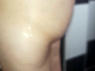 my girlfriend makes me cum in the bathroom with a blowjob i give her.