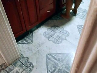 hey, why not touch this hot mature womans pussy in the kitchen for some homemade bbw ass groping fun?