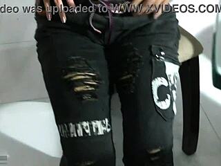 Latina stepsister stands and sucks cock perfectly.