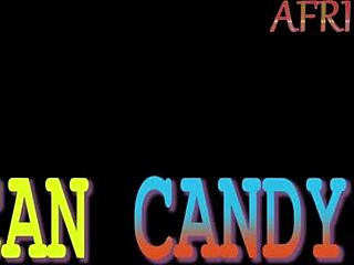 african candy squirts on big black cock in bathroom deepthroat