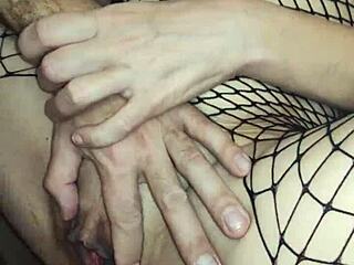 Anal Fuck With Wife In Fishnet Stockings