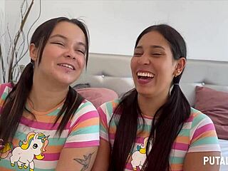 colombian beauties melisa and natalie in putalocura video.
