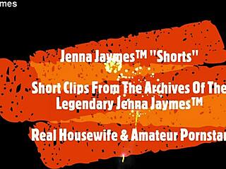 jenna jaymes plays to camera! big tits in shorts!
