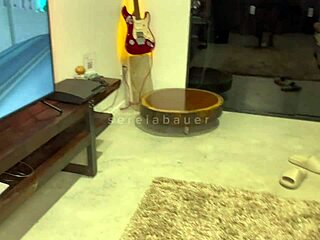 Oh My God! Left Alone Playing Video Games, This Sexy Brazilian Blonde Got So Horny She Had to Cum Hard Thinking About Her Friend!