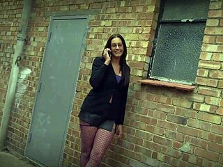 Big Tits Curvy Brunette Indulges In Slutty Sex In Fishnets And Heels