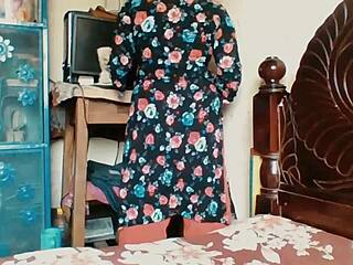 Indian step sister bent over in doggystyle surprised by her brother in homemade video