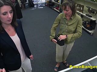 Milf customer eagerly takes cock in hairy pussy for cash reward