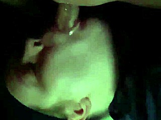 amateur wife gives blowjob in voyeur setting