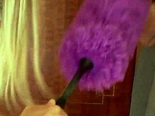 candie cross as maid drops to knees, polishing cocks in roleplay.