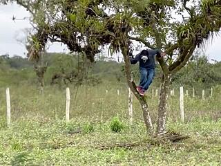 Innocent Latina Country Girl Banged by Old Pervert in Countryside Homemade Video