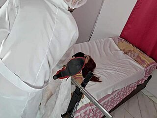 Oh no, doctor thrusts into my tight pussy without mercy!