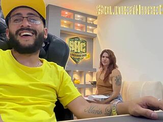 Friend organizes papers, then fucks me hard with squirting and assfucking!