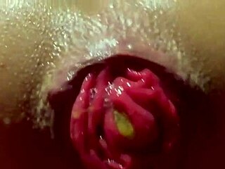 monika fox shows off her shaved pussy and ass in prolapse scenes.