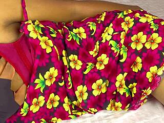 Indian desi girl look at her virgin pussy