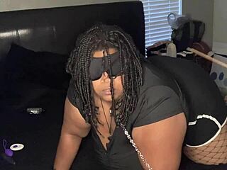 Ebony bbw wife loves being treated like a fuck doll in our swinger group 😈