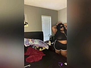 Ebony Big Booty Cheating Slut Wife BBW Treated Like Fuck Doll in Swingers Homemade Lingerie Teasing and Rough Fucking Part 1