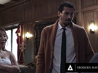 Lying husband caught cheating with anal mistress Nicole Doshi by his wife