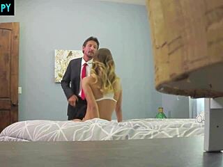 In this nannyspy story, the wife punishes the nanny by having her ride the husband's cock.