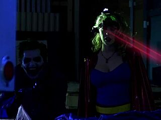 big boob superheroines gettin off with horny heroes on bed