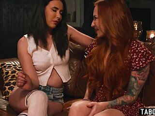 burning desire between two hot milf lesbians casy calvert and sophia locke, kissing and more