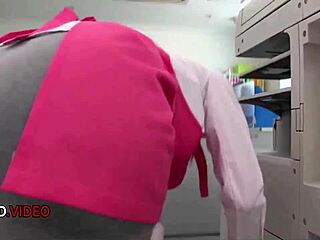 asian office lady chihiro akino giving blowjob for creampie